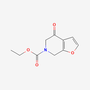 molecular formula C10H11NO4 B1643256 6-Ethoxycarbonyl-4,5,6,7-tetrahydrofuro[2,3-c]pyridin-4-one 