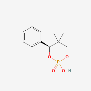 molecular formula C11H15O4P B1643266 (4S)-2-Hydroxy-4-phenyl-5,5-dimethyl-1,3,2-dioxaphosphorinane 2-oxide 