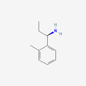 molecular formula C10H15N B1643271 (R)-1-(o-Tolyl)propan-1-amine 