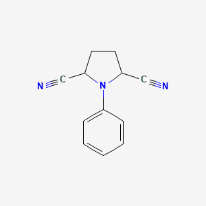 molecular formula C12H11N3 B1643290 1-Phenylpyrrolidine-2,5-dicarbonitrile 
