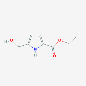 molecular formula C8H11NO3 B1643310 Ethyl 5-(hydroxymethyl)-1H-pyrrole-2-carboxylate 