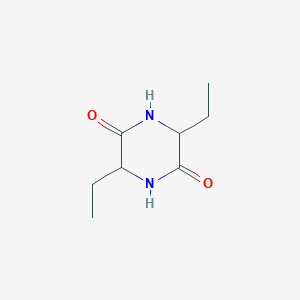 molecular formula C8H14N2O2 B1643317 3,6-Diethylpiperazine-2,5-dione 