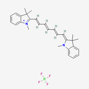 molecular formula C29H33BF4N2 B1643334 1,3,3-Trimethyl-2-[(1E,3E,5E)-7-(1,3,3-trimethyl-2,3-dihydro-1H-2-indolyliden)-1,3,5-heptatrienyl]-3H-indolium tetrafluoroborate 
