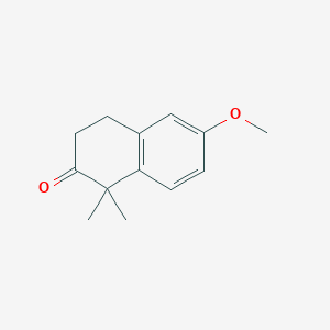 molecular formula C13H16O2 B1643360 6-Methoxy-1,1-dimethyl-3,4-dihydronaphthalen-2-one 