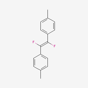 molecular formula C16H14F2 B1643371 1,1'-[(1E)-1,2-Difluoro-1,2-ethenediyl]bis[4-methylbenzene] 