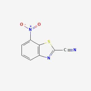 molecular formula C8H3N3O2S B1643396 7-Nitrobenzo[d]thiazole-2-carbonitrile 