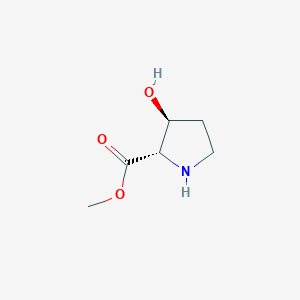 molecular formula C6H11NO3 B1643401 (2S,3S)-Methyl 3-hydroxypyrrolidine-2-carboxylate 