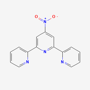 molecular formula C15H10N4O2 B1643408 4'-Nitro-2,2':6',2''-terpyridine 