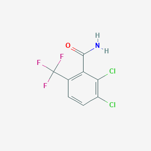 molecular formula C8H4Cl2F3NO B1643409 2,3-Dichloro-6-(trifluoromethyl)benzamide CAS No. 186517-38-4