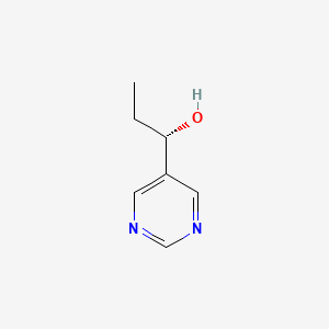 molecular formula C7H10N2O B1643434 (S)-1-(pyrimidin-5-yl)propan-1-ol 