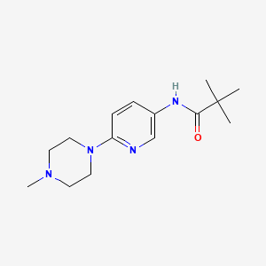 molecular formula C15H24N4O B1643439 N-(6-(4-Methylpiperazin-1-yl)pyridin-3-yl)pivalamide 