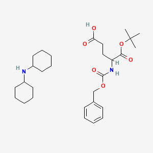 molecular formula C29H46N2O6 B1643442 N-Cyclohexylcyclohexanamine;5-[(2-methylpropan-2-yl)oxy]-5-oxo-4-(phenylmethoxycarbonylamino)pentanoic acid 