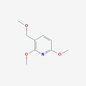 molecular formula C9H13NO3 B1643482 2,6-Dimethoxy-3-(methoxymethyl)pyridine 