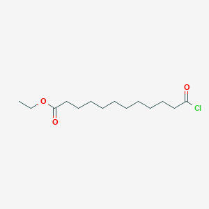 molecular formula C14H25ClO3 B016435 11-Ethoxycarbonyldodecanoyl chloride CAS No. 14812-19-2