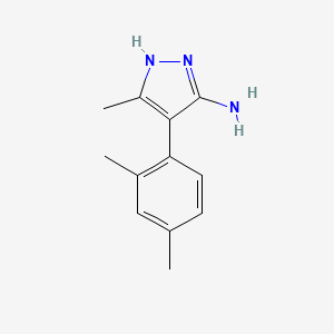 molecular formula C12H15N3 B1643515 4-(2,4-dimethylphenyl)-5-methyl-1H-Pyrazol-3-amine 