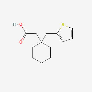 molecular formula C13H18O2S B1643619 2-(1-(Thiophen-2-ylmethyl)cyclohexyl)acetic acid 
