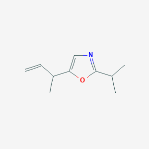 molecular formula C10H15NO B164364 5-But-3-en-2-yl-2-propan-2-yl-1,3-oxazole CAS No. 136386-23-7