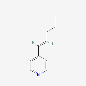 molecular formula C10H13N B1643640 4-[(1E)-1-Penten-1-yl]pyridine 