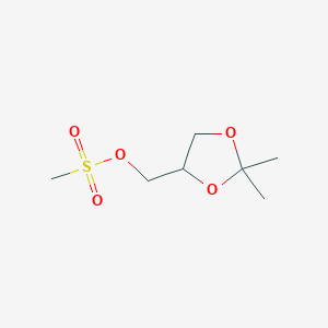 molecular formula C7H14O5S B1643654 (2,2-Dimethyl-1,3-dioxolan-4-yl)methyl methanesulfonate 