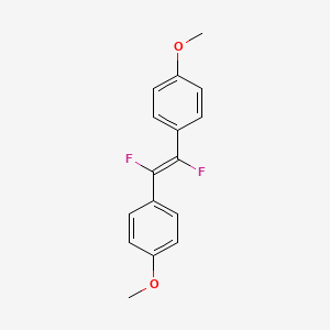 molecular formula C16H14F2O2 B1643655 1,1'-[(1E)-1,2-Difluoro-1,2-ethenediyl]bis[4-methoxybenzene] 