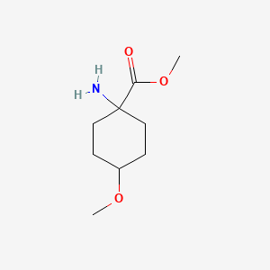 molecular formula C9H17NO3 B1643671 Methyl 1-amino-4-methoxycyclohexanecarboxylate 