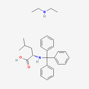 molecular formula C29H38N2O2 B1643684 N-alpha-Trityl-L-leucine diethylamine 