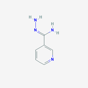 molecular formula C6H8N4 B1643689 3-Pyridinecarboximidicacid,hydrazide 