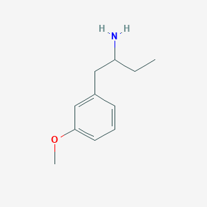 molecular formula C11H17NO B1643692 Benzeneethanamine, alpha-ethyl-3-methoxy- 