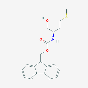 molecular formula C20H23NO3S B164377 (S)-(9H-Fluoren-9-yl)methyl (1-hydroxy-4-(methylthio)butan-2-yl)carbamate CAS No. 133565-47-6
