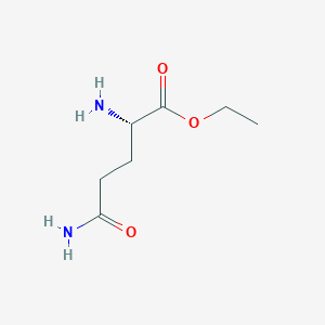 molecular formula C7H14N2O3 B1643775 (S)-Ethyl 2,5-diamino-5-oxopentanoate 