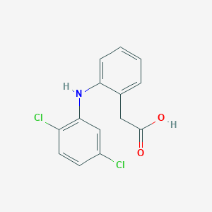 molecular formula C14H11Cl2NO2 B1643779 2-(2-(2,5-Dichlorophenylamino)phenyl)acetic acid 