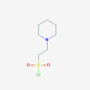 molecular formula C7H14ClNO2S B1643780 2-(Piperidin-1-YL)ethane-1-sulfonyl chloride 