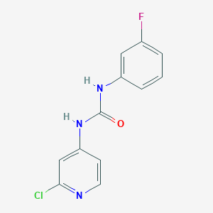 molecular formula C12H9ClFN3O B1643788 N-(2-chloro-4-pyridyl)-N'-5-fluoro-phenylurea 