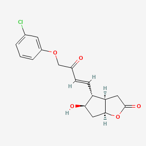 (3aR,4R,5R,6aS)-4-[(1E)-4-(3-Chlorophenoxy)-3-oxo-1-buten-1-yl]hexahydro-5-hydroxy-2H-cyclopenta[b]furan-2-one