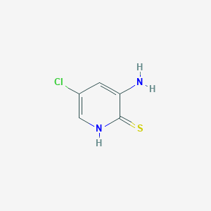 molecular formula C5H5ClN2S B1643796 3-Amino-5-chloropyridine-2-thiol 
