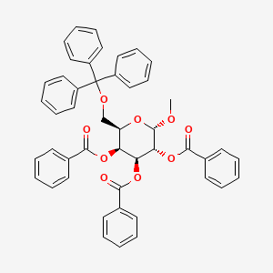 molecular formula C47H40O9 B1643809 Methyl 2,3,4-tri-O-benzoyl-6-O-trityl-A-D-galactopyranoside 
