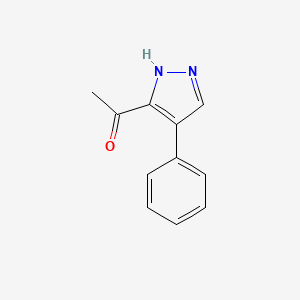 molecular formula C11H10N2O B1643867 1-(4-Phenyl-1H-pyrazol-3-yl)ethanone 