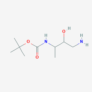 molecular formula C9H20N2O3 B1643874 tert-Butyl (4-amino-3-hydroxybutan-2-yl)carbamate 