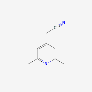 molecular formula C9H10N2 B1643881 4-Cyanomethyl-2,6-dimethylpyridine 