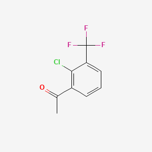 molecular formula C9H6ClF3O B1643889 2'-クロロ-3'-(トリフルオロメチル)アセトフェノン CAS No. 129322-82-3