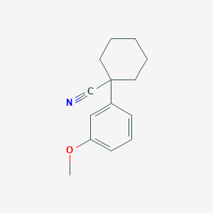 molecular formula C14H17NO B1643893 1-(3-Methoxyphenyl)cyclohexanecarbonitrile 