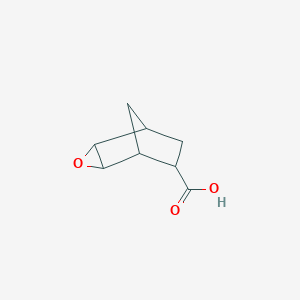 molecular formula C8H10O3 B164391 3-Oxatricyclo[3.2.1.02,4]octane-6-carboxylic acid CAS No. 135357-67-4