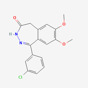 molecular formula C17H15ClN2O3 B1643934 1-(3-Chlorophenyl)-7,8-dimethoxy-3H-benzo[d][1,2]diazepin-4(5H)-one 
