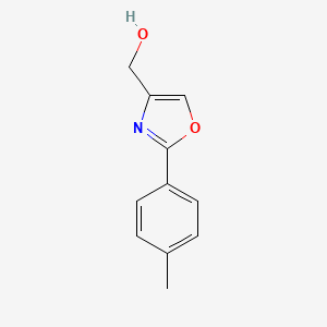 molecular formula C11H11NO2 B1643947 (2-对甲苯基-恶唑-4-基)-甲醇 CAS No. 36841-47-1