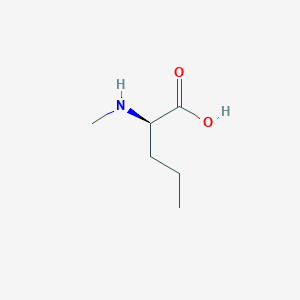 molecular formula C6H13NO2 B1643954 (2R)-2-(methylamino)pentanoic acid 