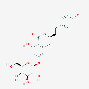 molecular formula C24H28O10 B164396 Agrimonolide-6-O-glucopyranoside CAS No. 126223-29-8