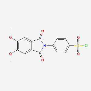 molecular formula C16H12ClNO6S B1643980 4-(5,6-Dimethoxy-1,3-dioxoisoindol-2-yl)benzenesulfonyl chloride 