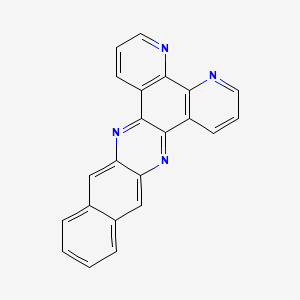 molecular formula C22H12N4 B1644006 6,9,15,26-Tetrazahexacyclo[12.12.0.02,7.08,13.016,25.018,23]hexacosa-1(26),2(7),3,5,8(13),9,11,14,16,18,20,22,24-tridecaene 