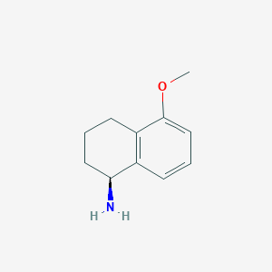 molecular formula C11H15NO B1644012 (1S)-5-Methoxy-1,2,3,4-tetrahydronaphthylamine 