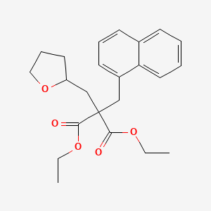 molecular formula C23H28O5 B1644047 Diethyl (1-naphthylmethyl)(tetrahydrofurfuryl)malonate CAS No. 41790-27-6